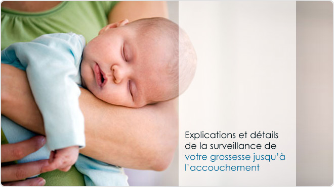 Explications et détails de la suveillance de votre grossesse jusqu'à l'accouchement