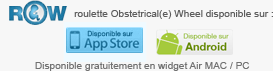 Row, roulette Obstetrical(e) Wheel disponible sur : App Store, Android, Mac et PC